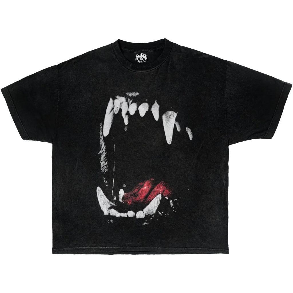 Dog Teeth Streetwear Boxy Tee Unisex Cotton Boxy Fit 240 GSM