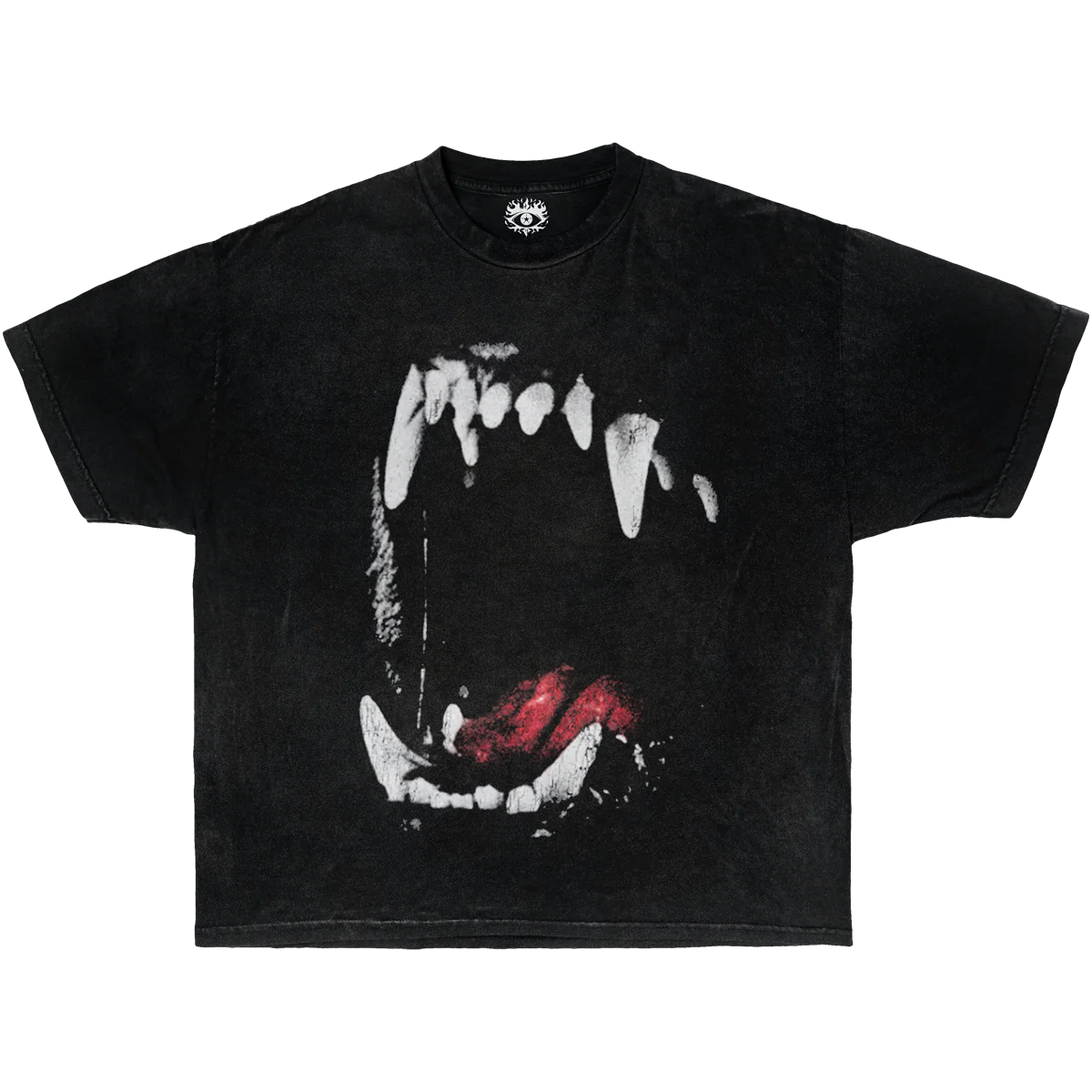 Dog Teeth Streetwear Boxy Tee Unisex Cotton Boxy Fit 240 GSM