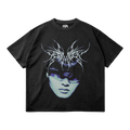 Kryptic Myst Garment Dyed Streetwear Tee 260GSM Cotton Faded Raw Hem True To Size